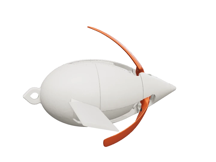 Fold 60 degrees: blades lifting out of their pockets